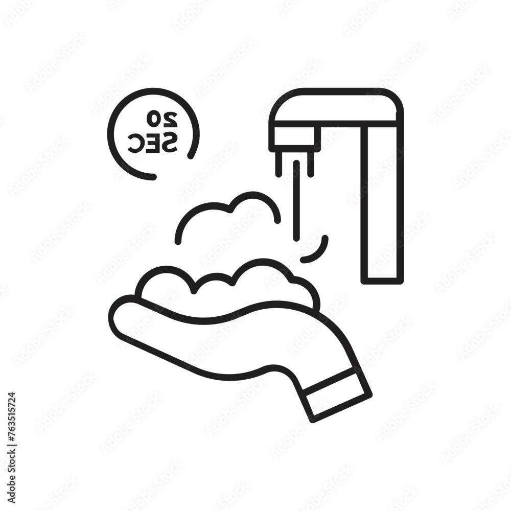 Simple Set of Hand Washing Related Vector Line Icons. Contains Icons such as Washing Instructions, Antiseptic, Soap and more. Simple Set of Hand Washing Related Vector Line Icons. Contains Icons such as Washing Instructions, Antiseptic, Soap and more.