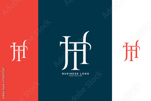 HT, TH, H, T, Abstract Letters Logo Monogram photo