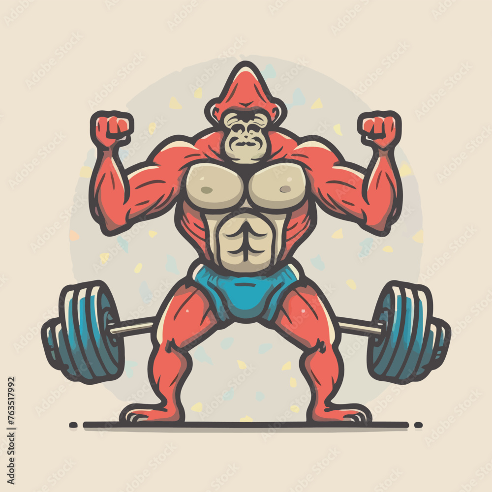 red white black modern style minimalist lines of a strong muscle pose strong body builder anatomy man at gym with bundle Doing exercises in all body positions using different gym equipment red white black modern style minimalist lines of a strong muscle pose strong body builder anatomy man at gym with bundle Doing exercises in all body positions using different gym equipment