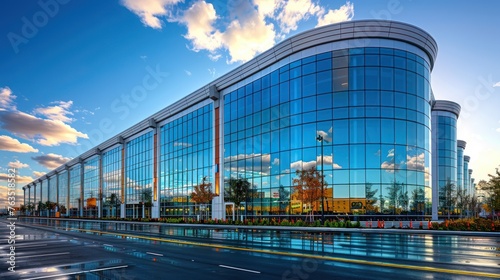 Luxury architecture of large business conference center
