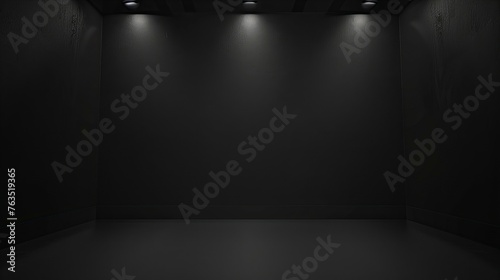 black background for professional business presentation, graphic design ppt slides template with copy space
