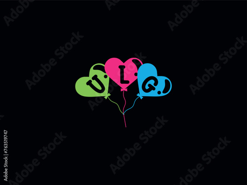 Typography ULG Balloons Logo Letter