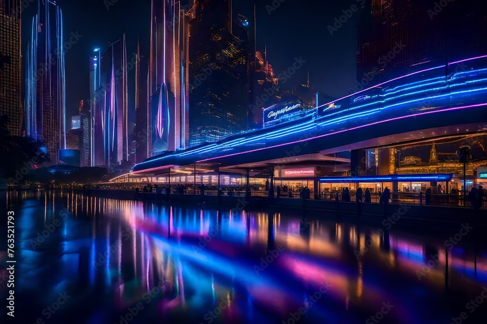 night view of the bridge