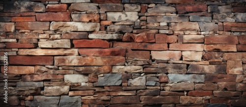 Background of stone wall texture. Old grunge brick wall background.