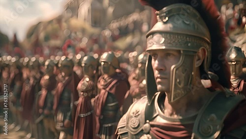The great army of the Roman Empire,generative ai