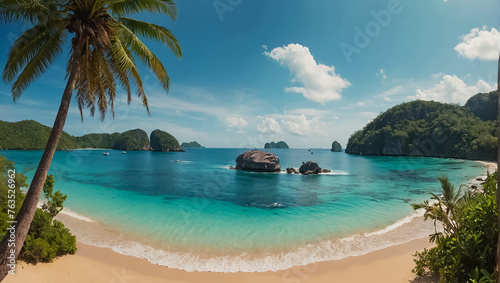 beautiful beach in Thailand summer