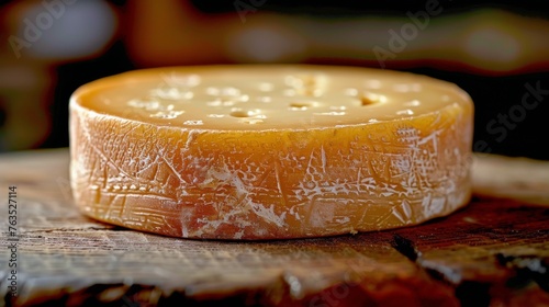 Cheese on Wooden Table