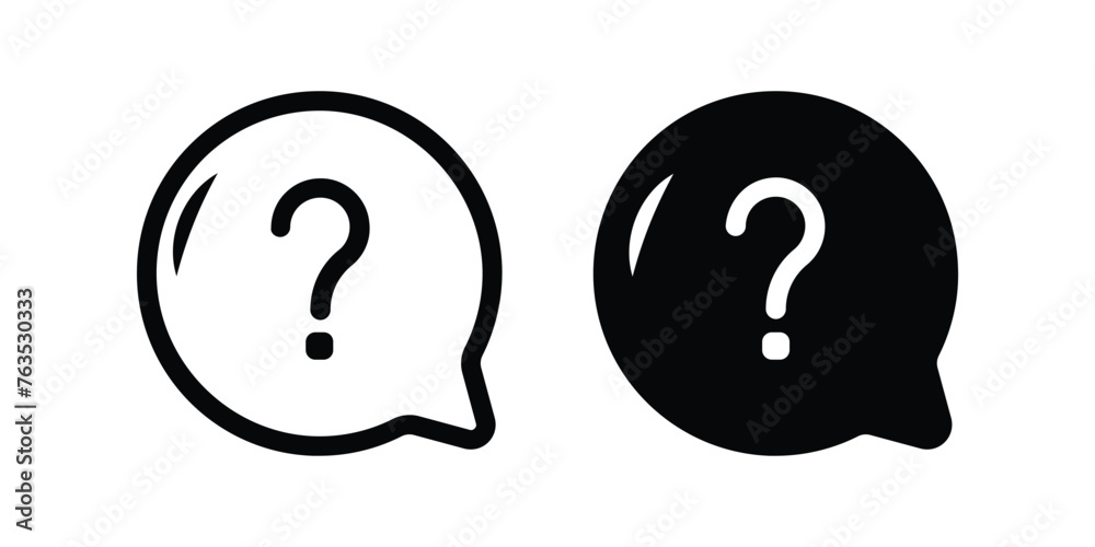 Question icon. flat illustration of vector icon Question icon. flat illustration of vector icon
