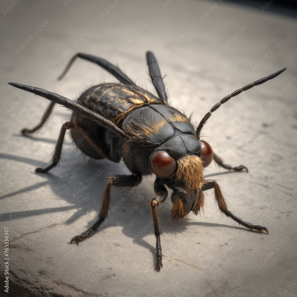 Fototapeta premium A big hairy bug