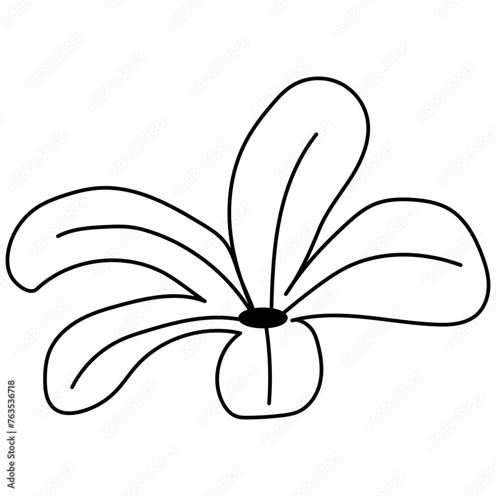 Handdrawn Abstract Flower Handdrawn Abstract Flower