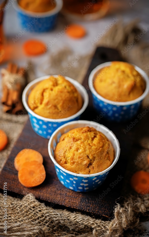 Carrot cupcakes for Easter holiday Carrot cupcakes for Easter holiday