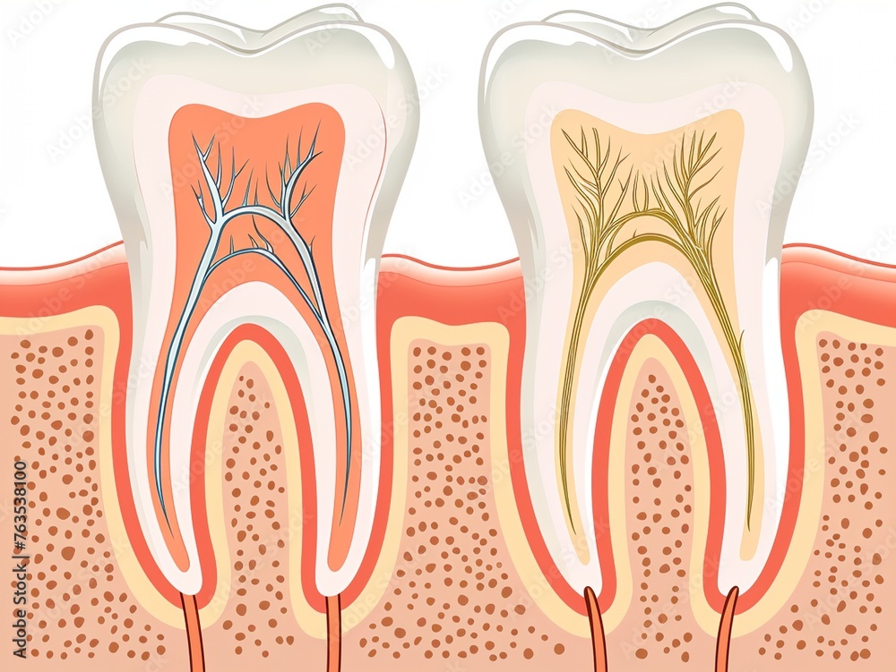 a diagram of a healthy tooth and gums a diagram of a healthy tooth and gums