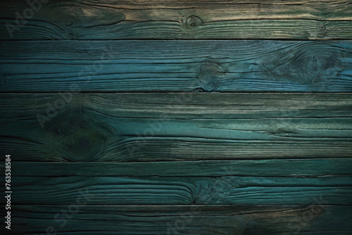 Green and blue and brown and dark painted old dirty look wood wall wooden plank board texture background with grains and structures