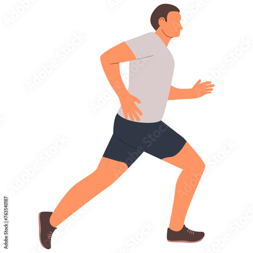 People Running Illustration