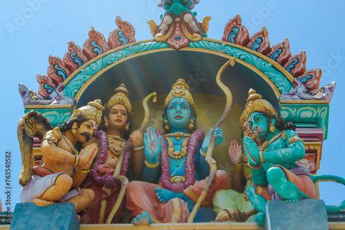 Sree Seetha Rama Lakshmana Sametha Hanuman Mandir, Rishikesh. India photo