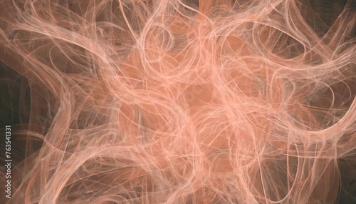 abstract background with smoky peach fuzz amorphous patterns
