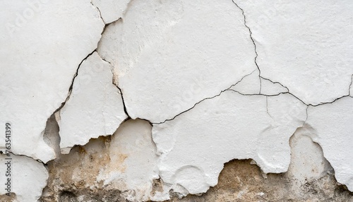 old cement wall painted white texture and seamless background