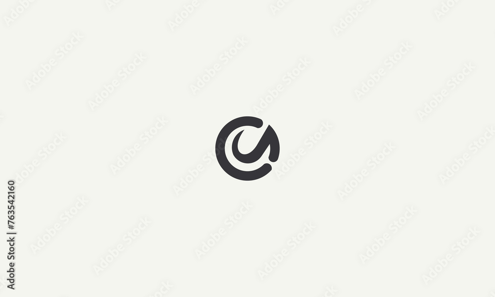 initials letter CN simple monogram logo design vector illustration initials letter CN simple monogram logo design vector illustration
