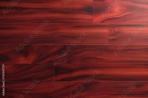 Red Mahogany Style Laminate Parquet wood wall wooden plank board texture background with grains and structures