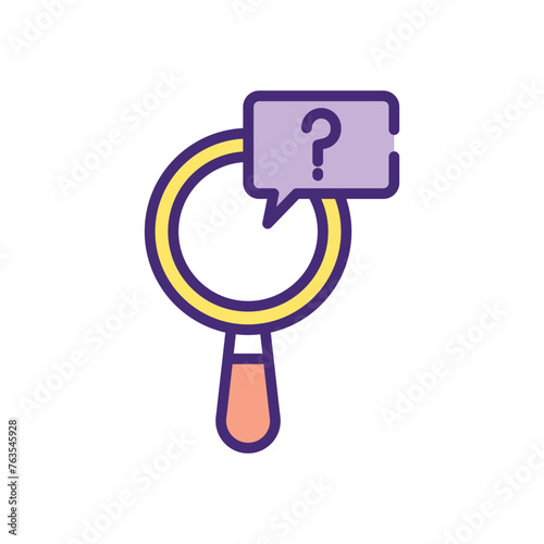 Magnifying Glass Monetization  icon design