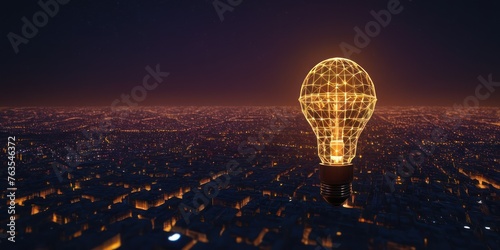 Polygonal sphere of ideas: creativity, innovation, idea exchange, business development. © dasha122007