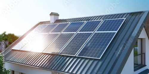 Solar panels installed on t...