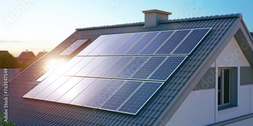 Solar panels installed on t...