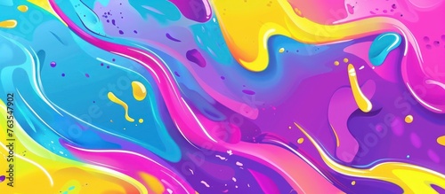 colorful Liquid marbling paint background photo