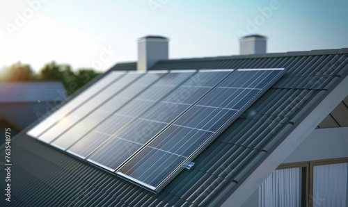 Solar panels installed on t...