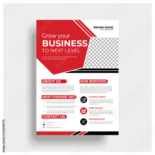 Business Flyer design, Transparent image brochure design