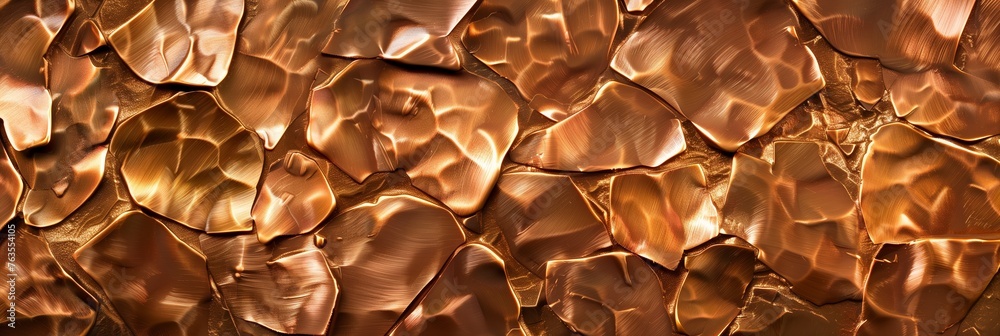copper metal rocky texture background