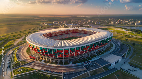  Aerial Photography of Soccer Stadium © Aliyah