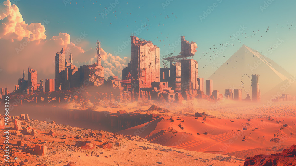 Desert Dystopia Landscape