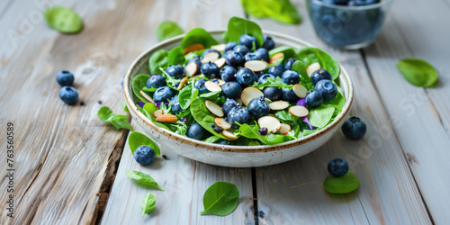 Delicious Salad with Bluebe...