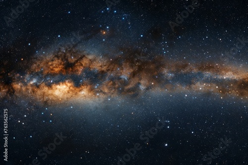 The Milky Way galaxy shining brightly in the night sky, surrounded by countless twinkling stars