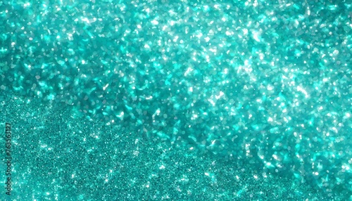 shiny turquoise glitter textured background