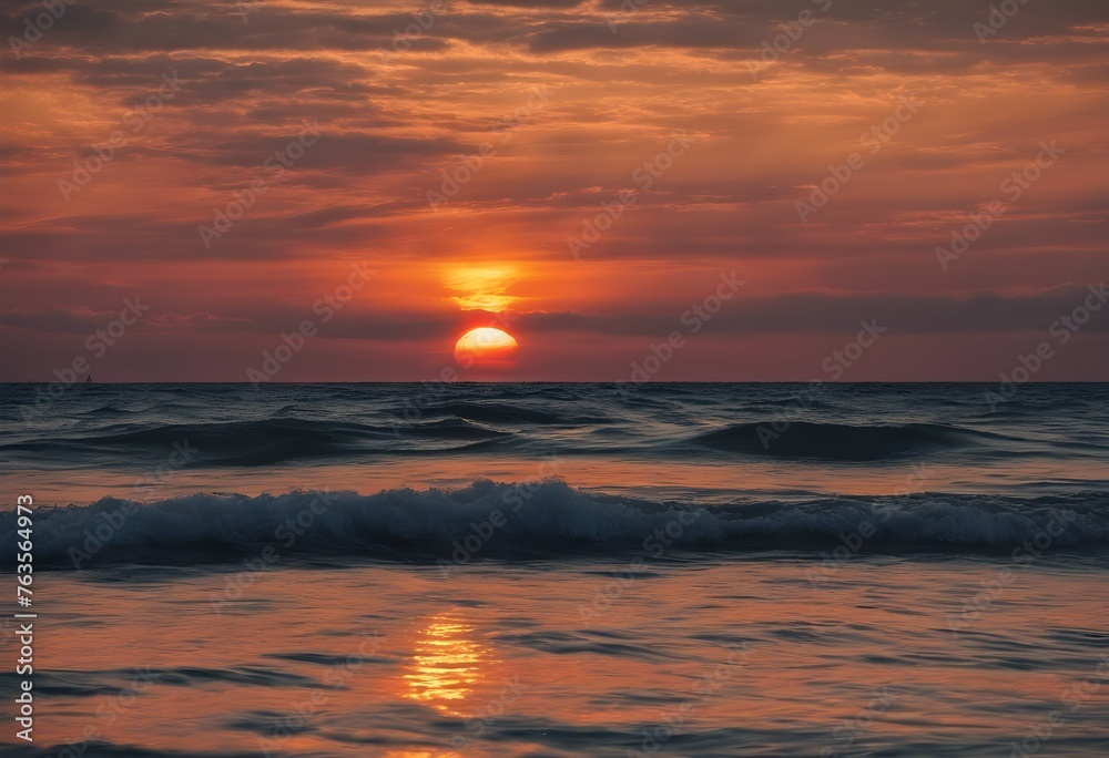 Obraz premium A Sunset over the sea