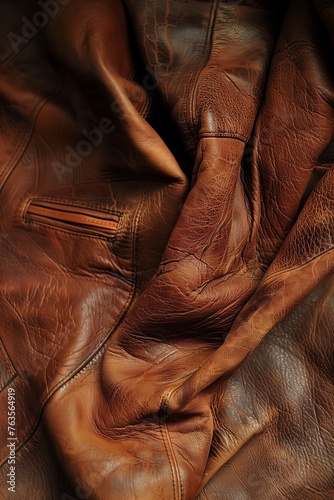 brown leather jacket background