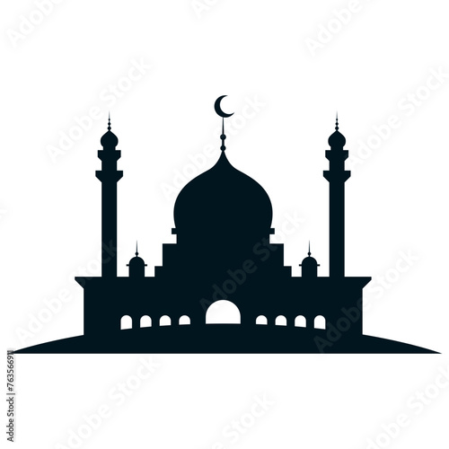 Mosque Silhouette Element