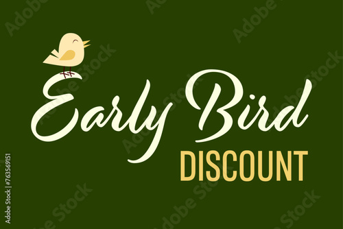 Early Bird Special discount sale event banner or poster.