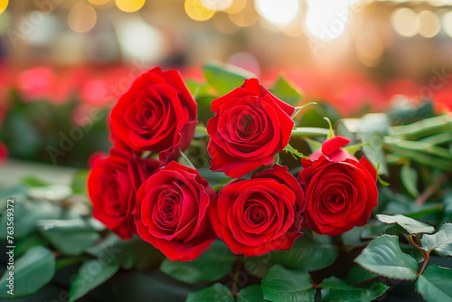 bouquet of red roses © zebronit