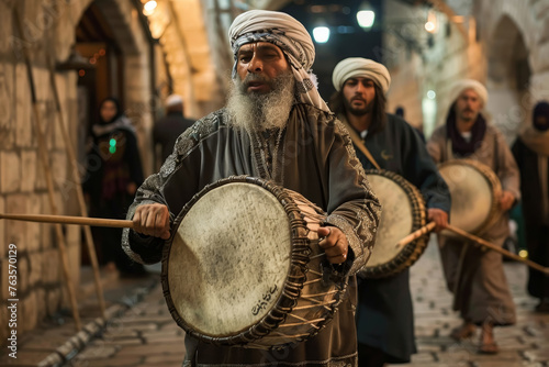 Traditional Drummers at Suhur