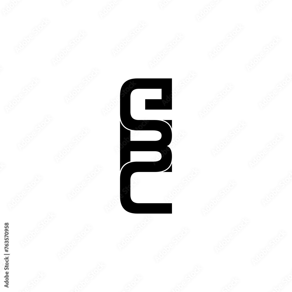 ebc lettering initial monogram logo design ebc lettering initial monogram logo design