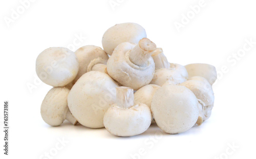 A sections of mushroom on white