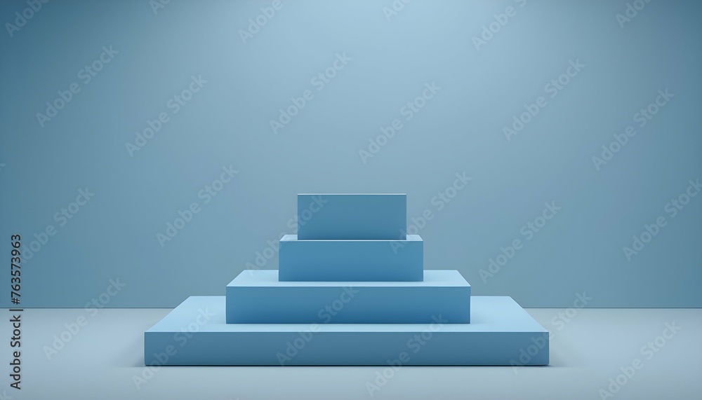 3D podium blue. Background for cosmetics. Background for the product. Background for banner. Background for advertising 3D podium blue. Background for cosmetics. Background for the product. Background for banner. Background for advertising