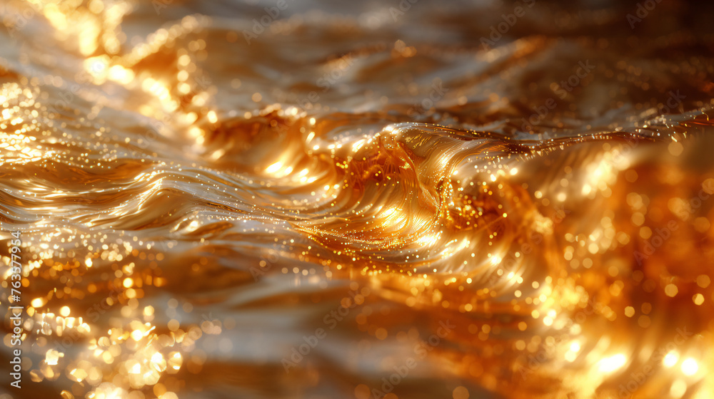 shiny liquid gold texture background 