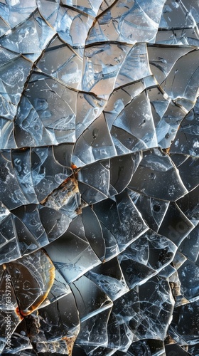 Shattered glass texture abstract background