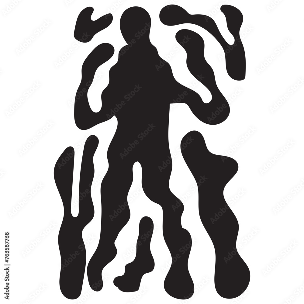 Abstract Human Hand Drawn