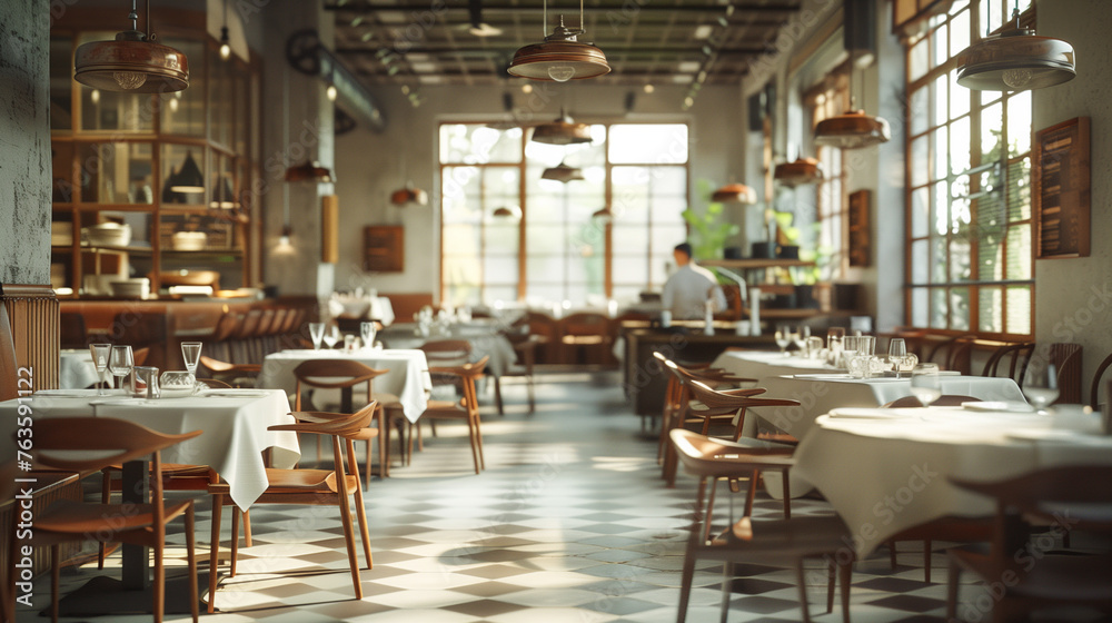 Obraz premium interior of restaurant