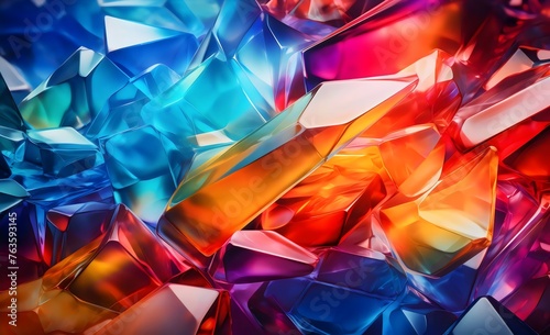 Vibrant Colored Crystal Texture